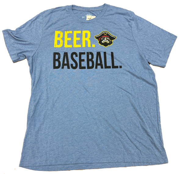 Bradenton Marauders Beer Baseball Tee