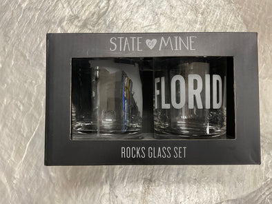 Drink Local Rocks Glass Set