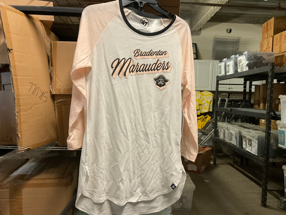 Bradenton Marauders Ladies Pink Fade Shirt