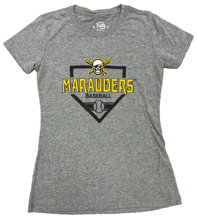 Ladies Marauders Baseball Home Plate T-Shirt