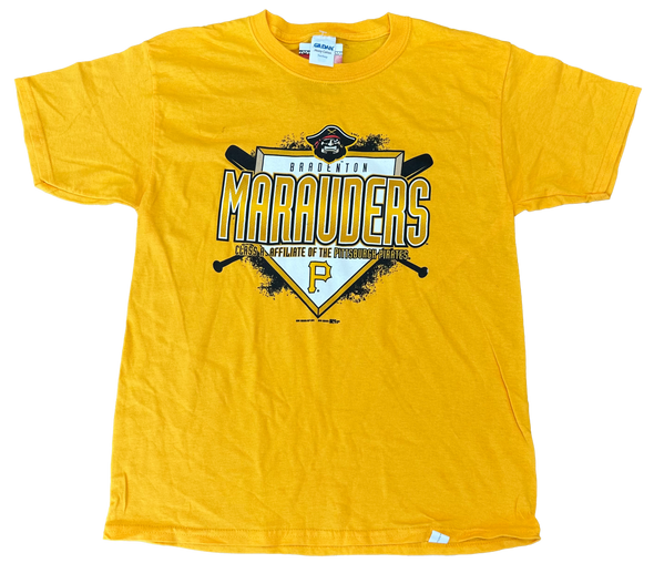 Bradenton Marauders Gildan Youth Maniac Gold T-Shirt