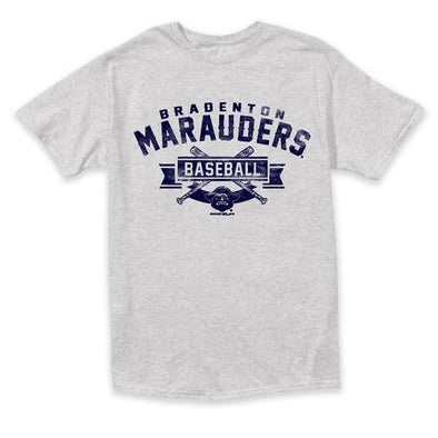 Bradenton Marauders MV Sport Marauder Baseball Marble Heather T-Shirt